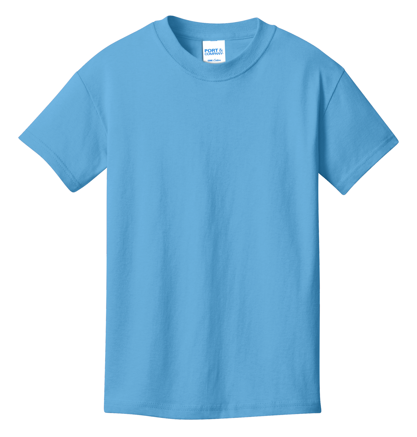 Port & Company® Youth Core Cotton Tee - Aquatic Blue