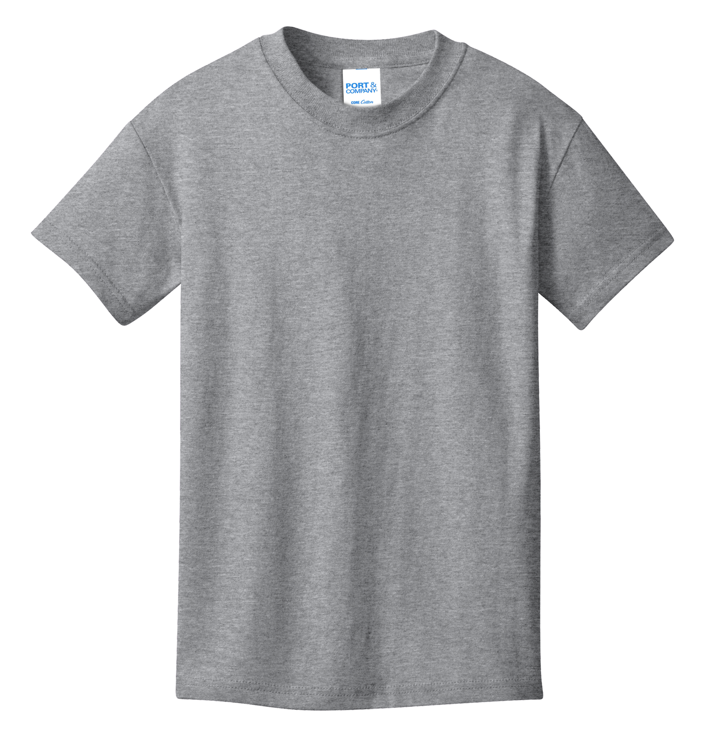 Port & Company® Youth Core Cotton Tee - Athletic Heather