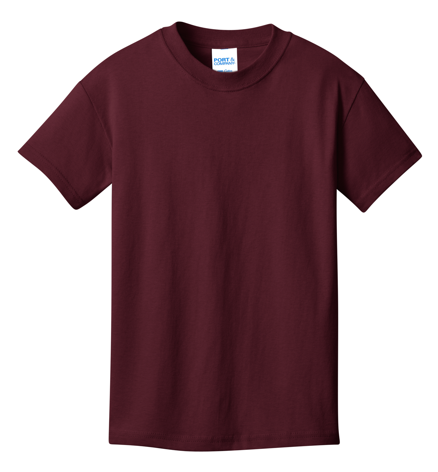 Port & Company® Youth Core Cotton Tee - Athletic Maroon