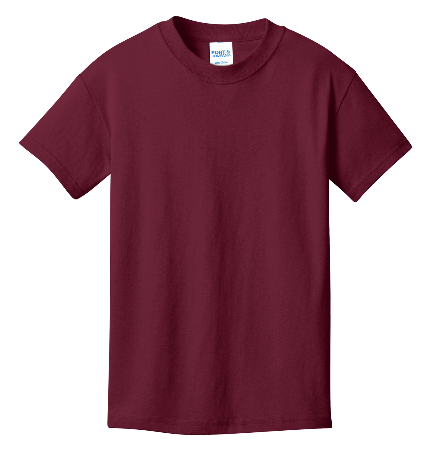 Port & Company® Youth Core Cotton Tee - Cardinal