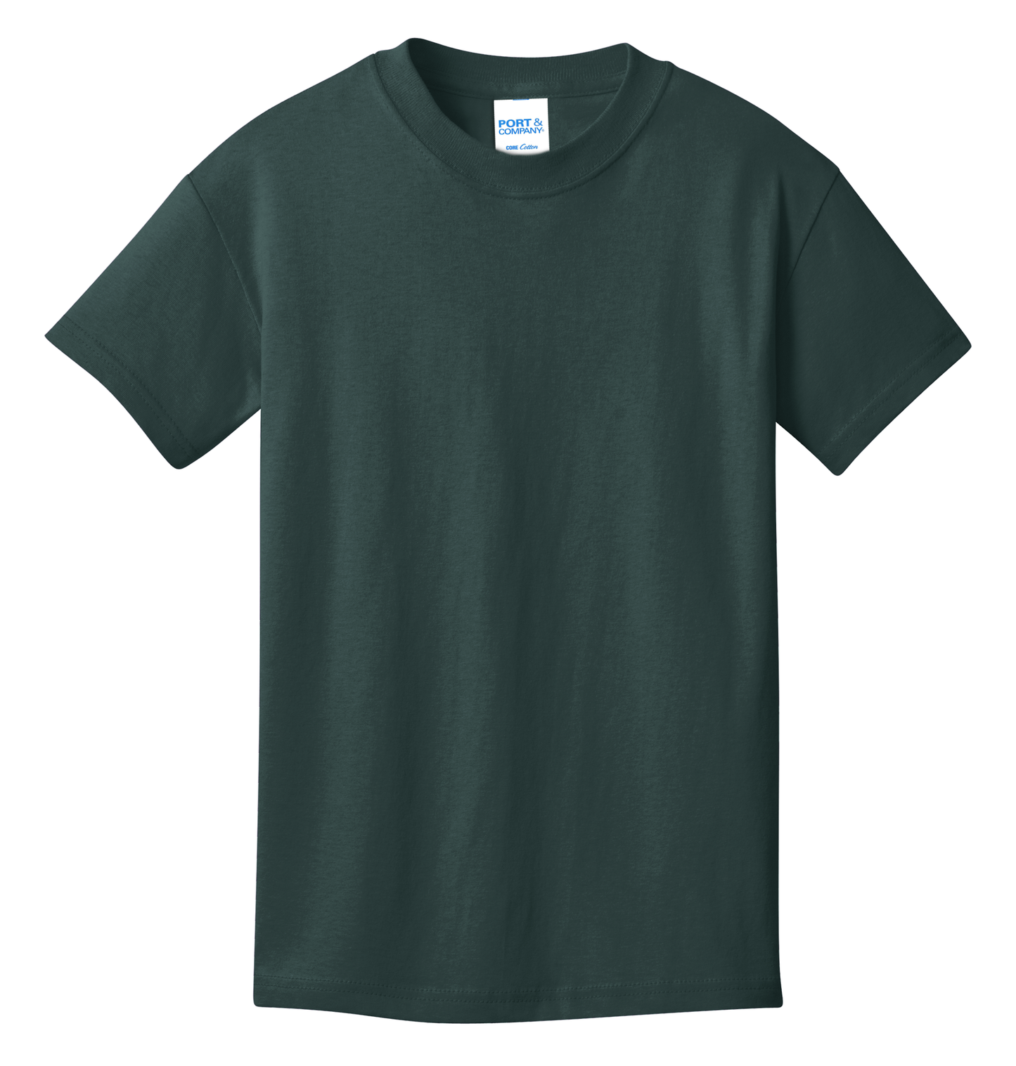 Port & Company® Youth Core Cotton Tee - Dark Green