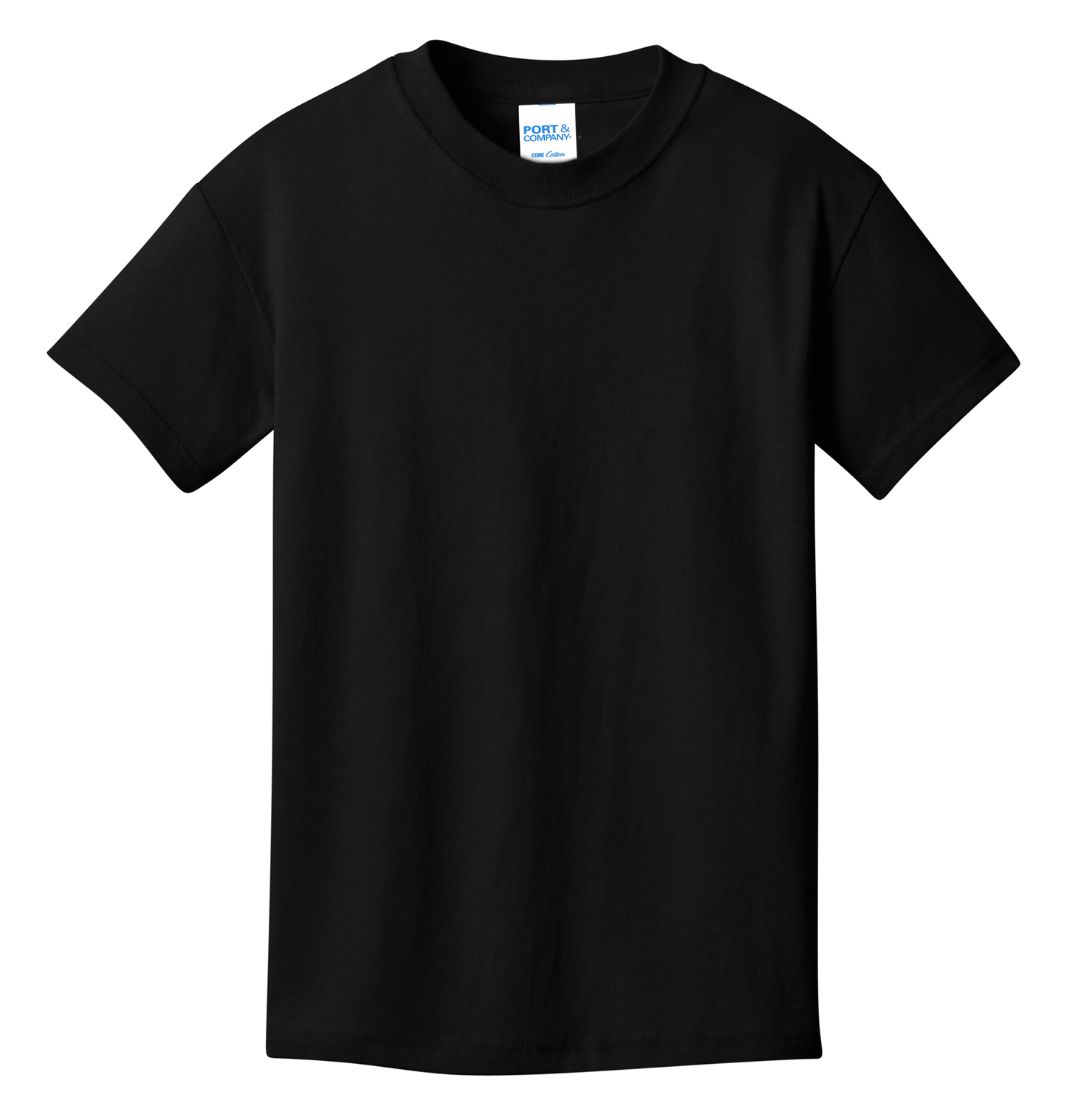 Port & Company® Youth Core Cotton Tee - Jet Black