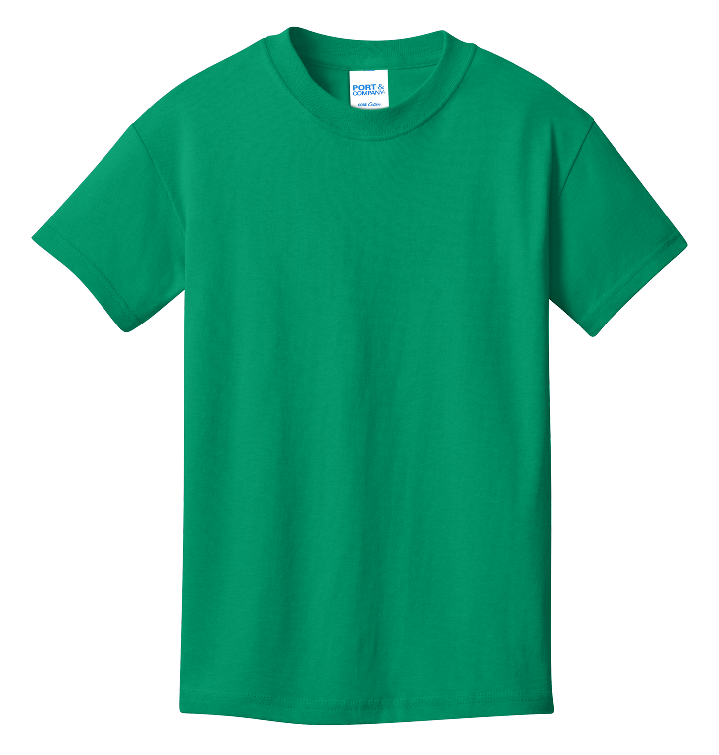 Port & Company® Youth Core Cotton Tee - Kelly Green