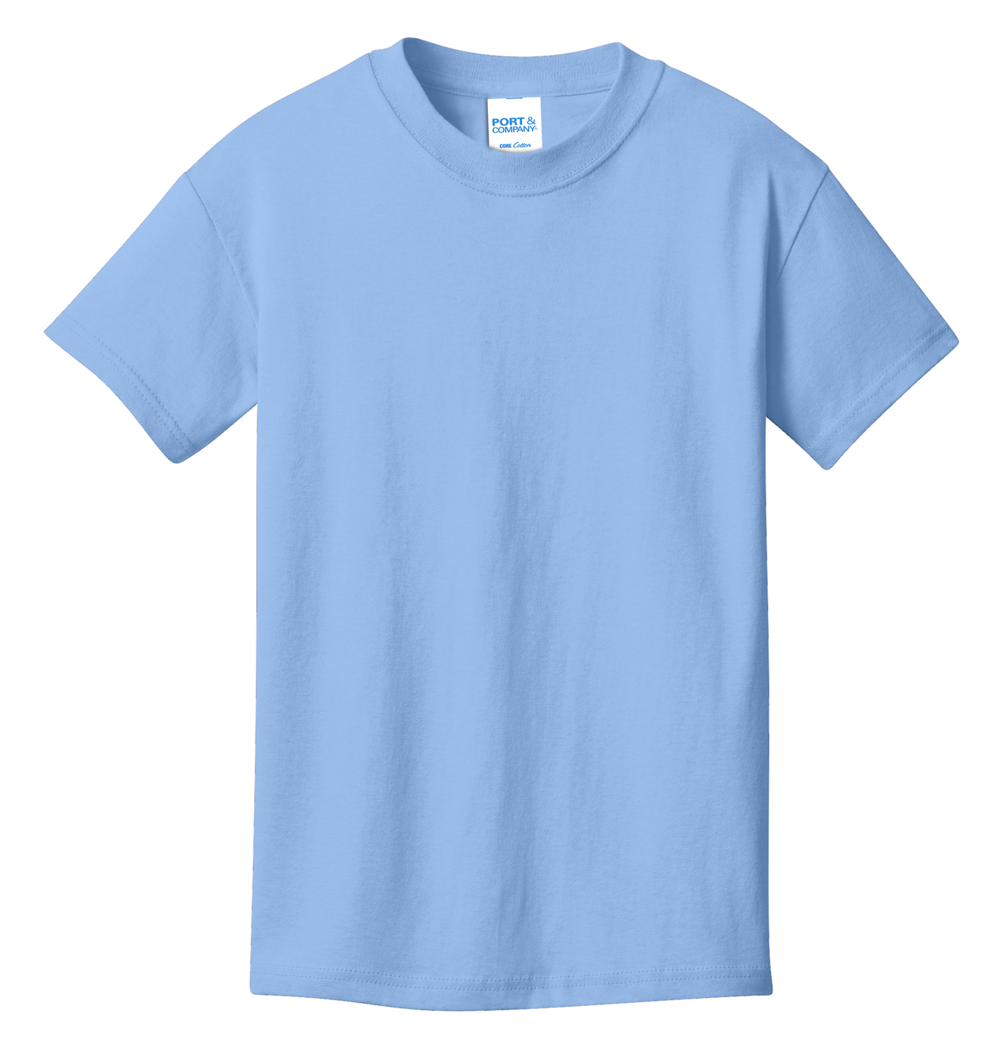 Port & Company® Youth Core Cotton Tee - Light Blue