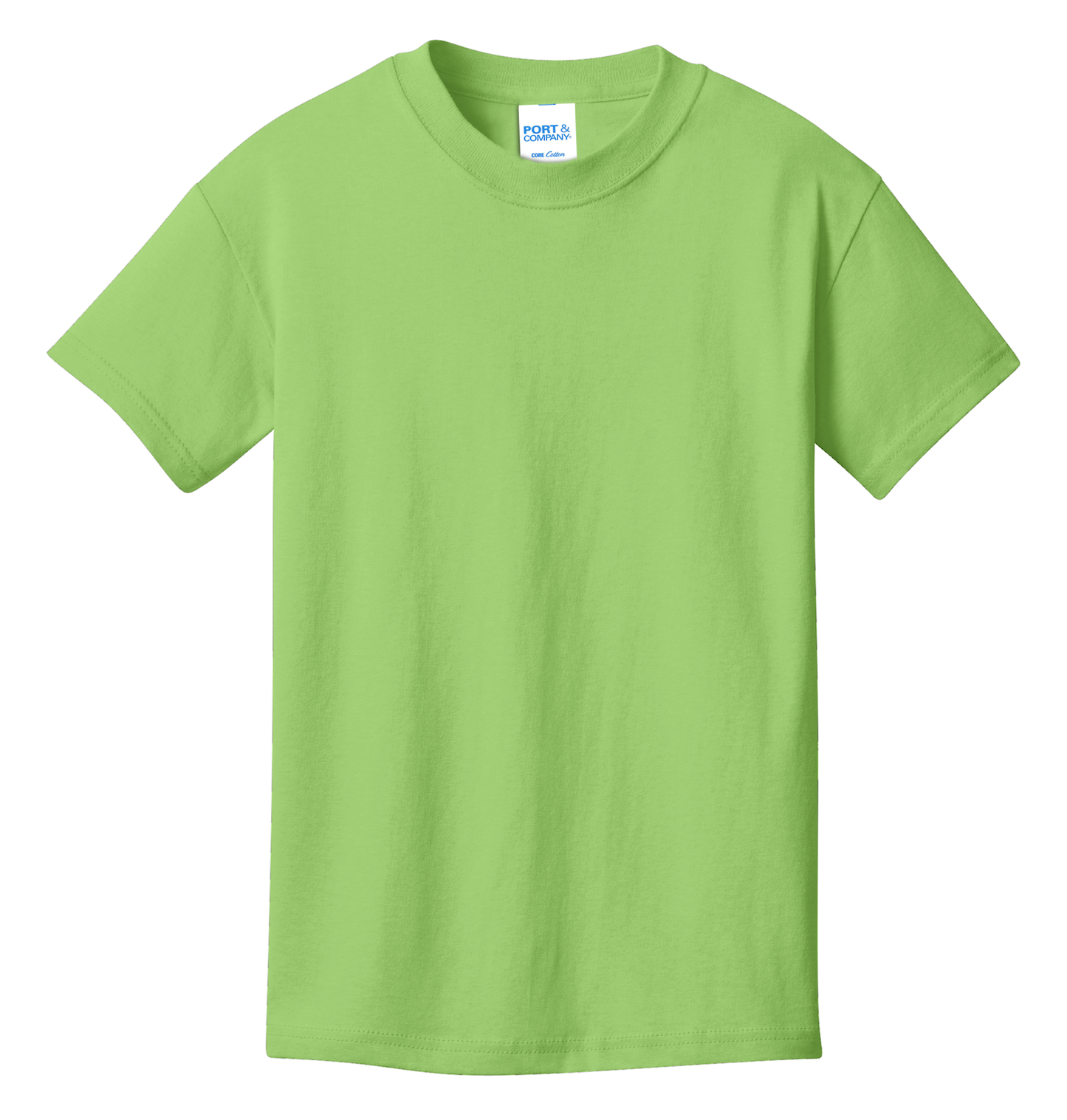 Port & Company® Youth Core Cotton Tee - Lime