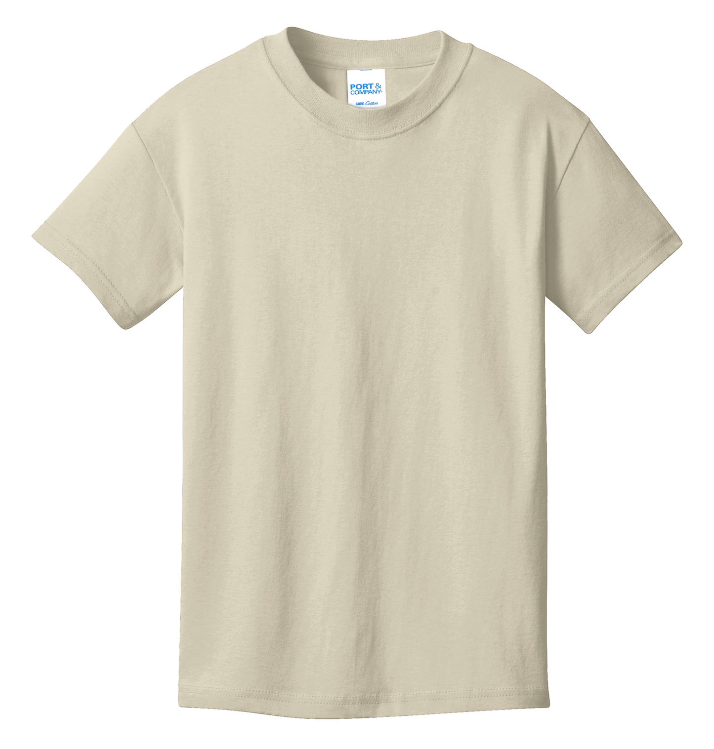Port & Company® Youth Core Cotton Tee - Natural
