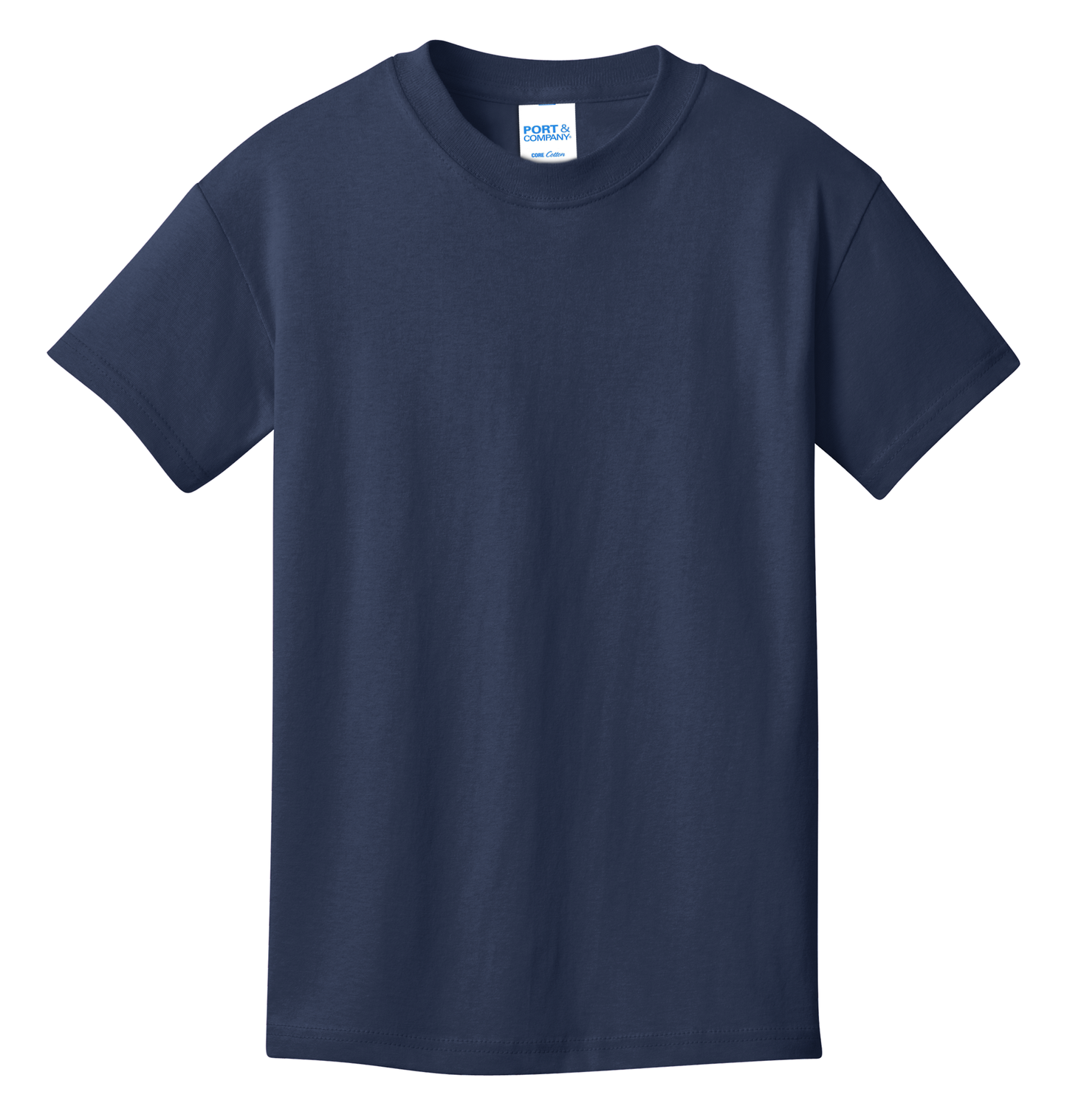 Port & Company® Youth Core Cotton Tee - Navy