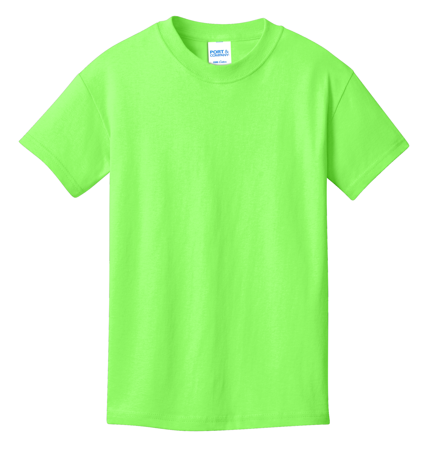 Port & Company® Youth Core Cotton Tee - Neon Green