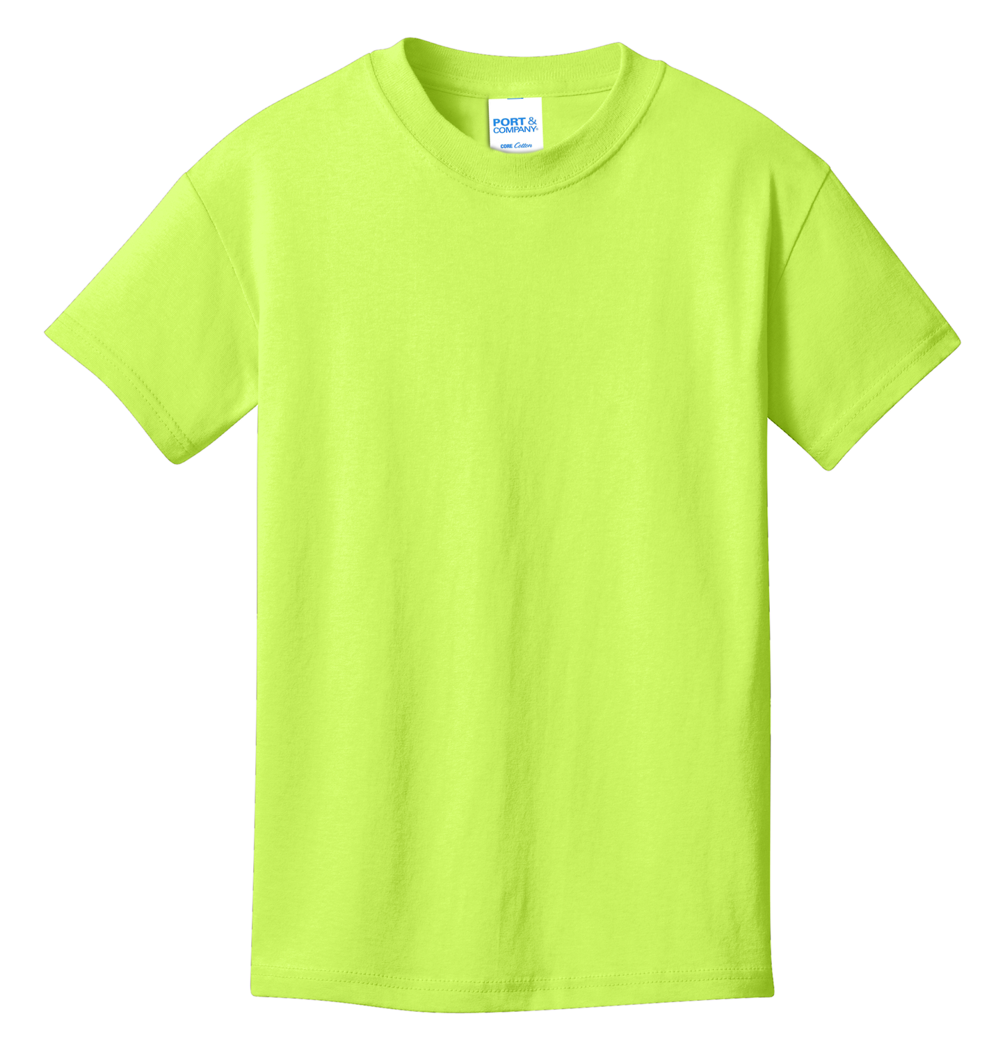 Port & Company® Youth Core Cotton Tee - Neon Yellow