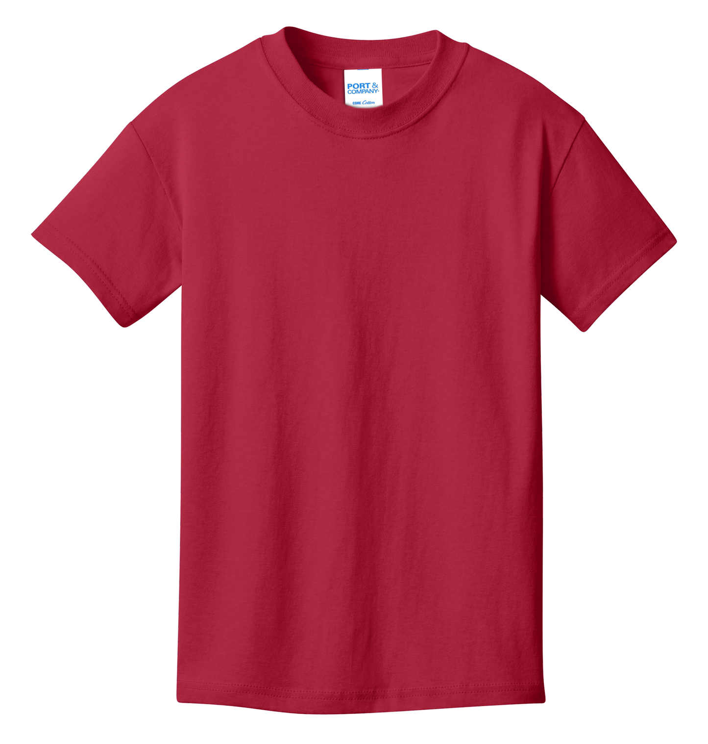 Port & Company® Youth Core Cotton Tee - Red