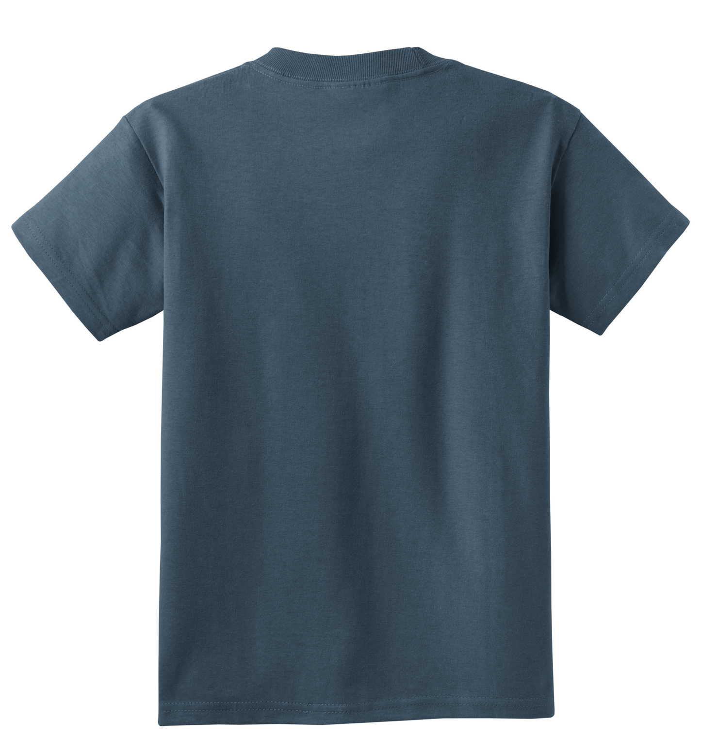 Port & Company® Youth Core Cotton Tee - Steel Blue