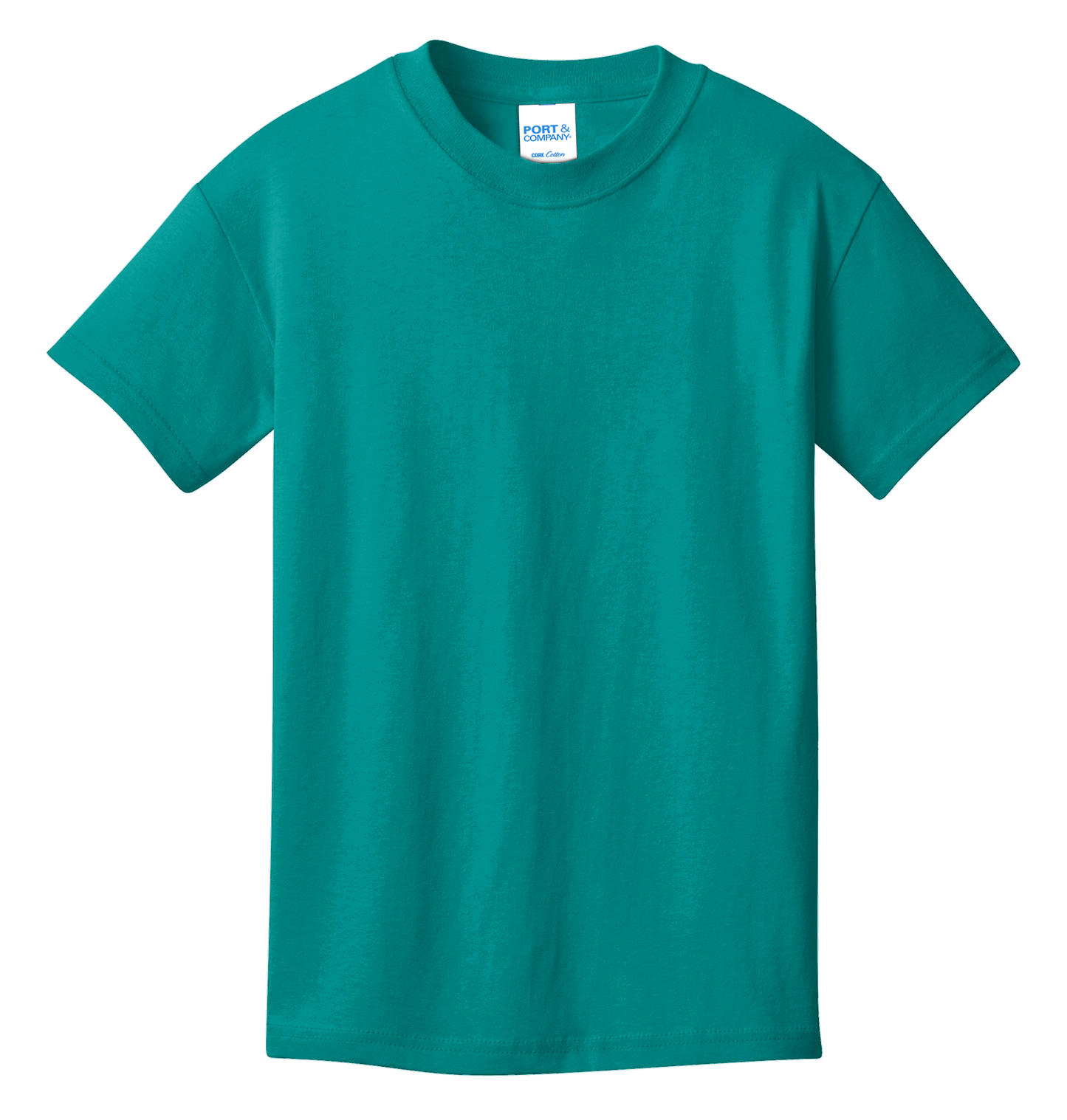 Port & Company® Youth Core Cotton Tee - Bright Aqua