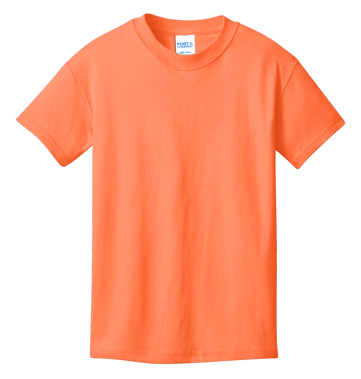 Port & Company® Youth Core Cotton Tee - Neon Orange