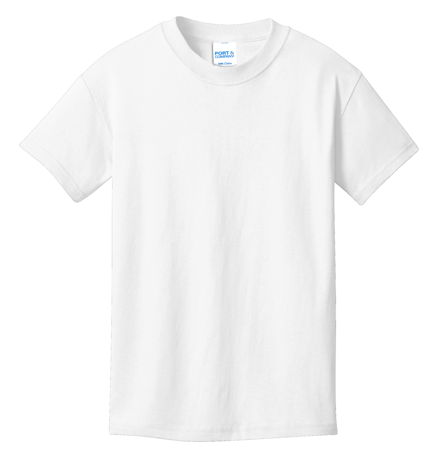 Port & Company® Youth Core Cotton Tee - White