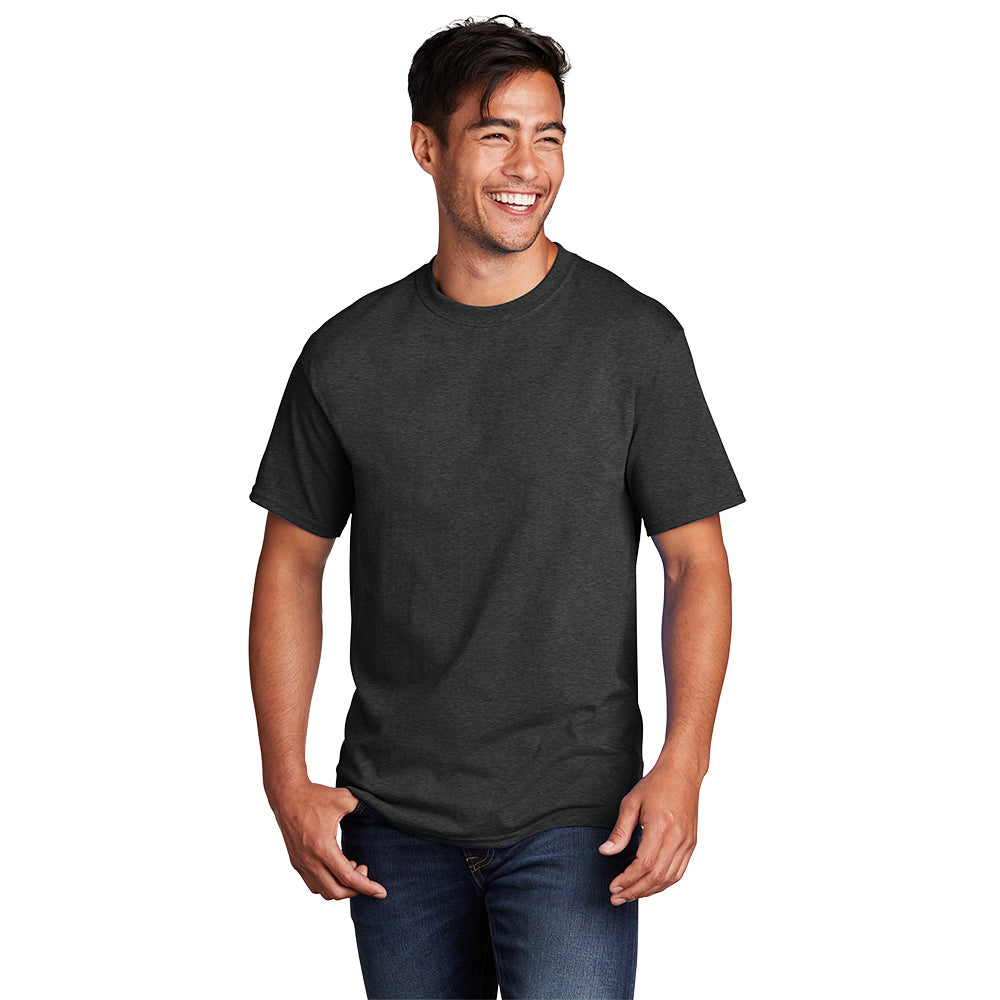 Port & Company® Core Cotton Tee - Black Heather