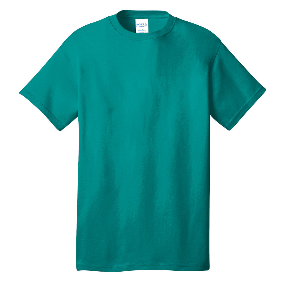 Port & Company® Core Cotton Tee - Bright Aqua