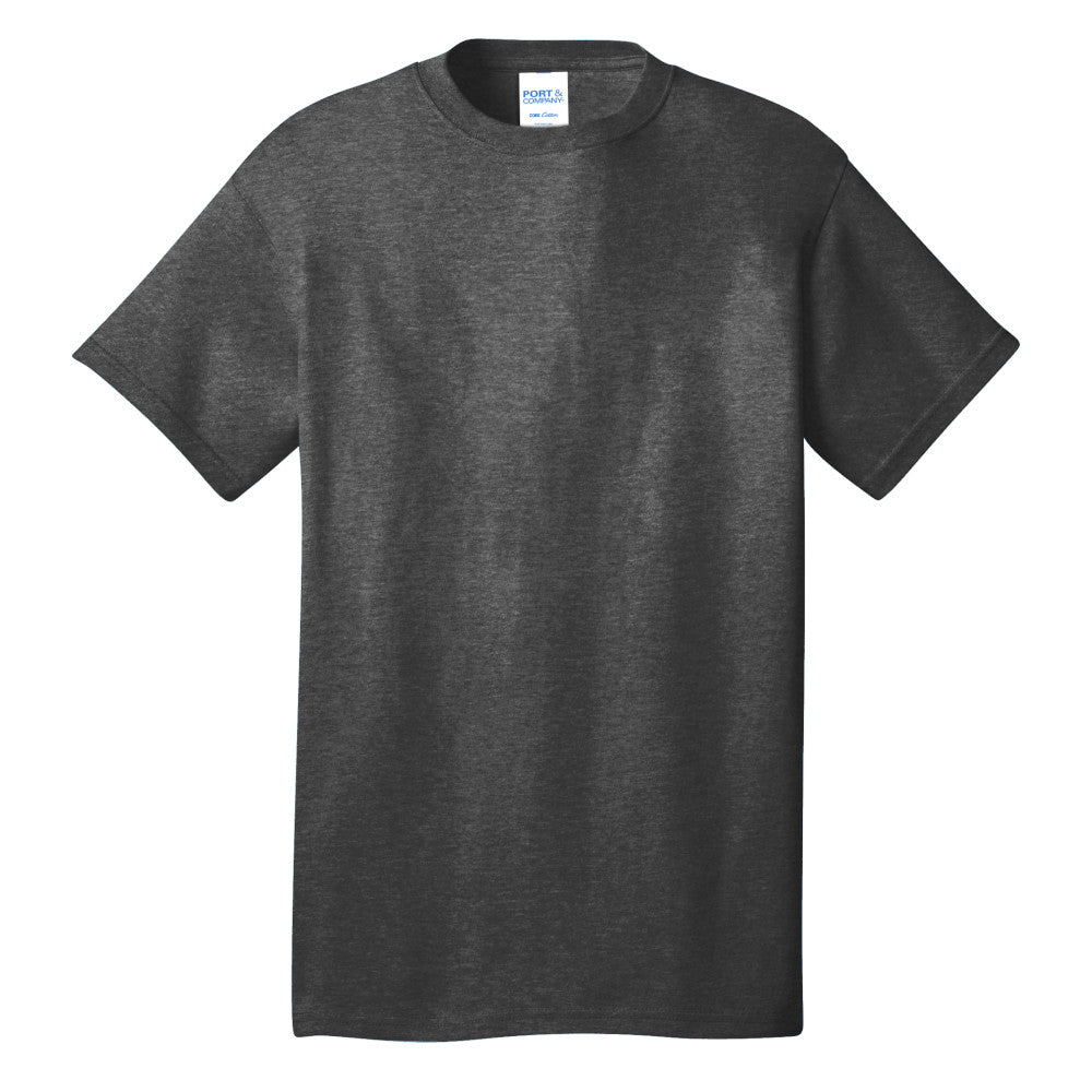 Port & Company® Core Cotton Tee - Dark Heather Grey