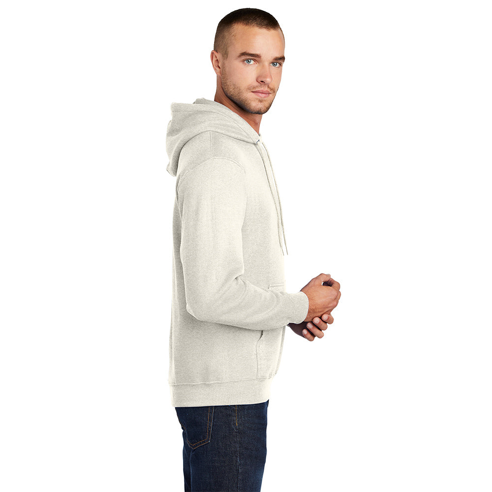 Port & Company® Core Fleece Pullover Hooded Sweatshirt - Oatmeal Heather