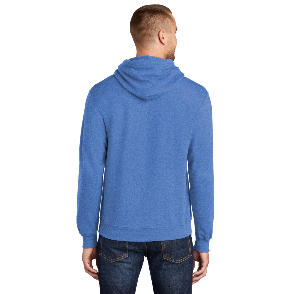Port & Company® Core Fleece Pullover Hooded Sweatshirt - Heather Royal