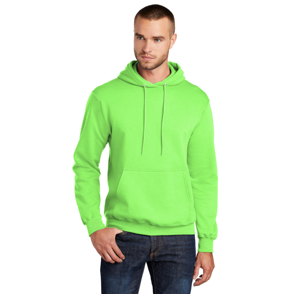 Port & Company® Core Fleece Pullover Hooded Sweatshirt - Neon Green