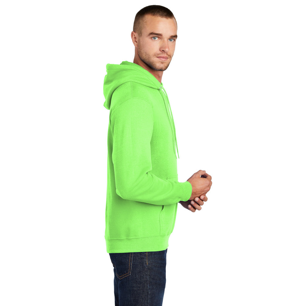 Port & Company® Core Fleece Pullover Hooded Sweatshirt - Neon Green