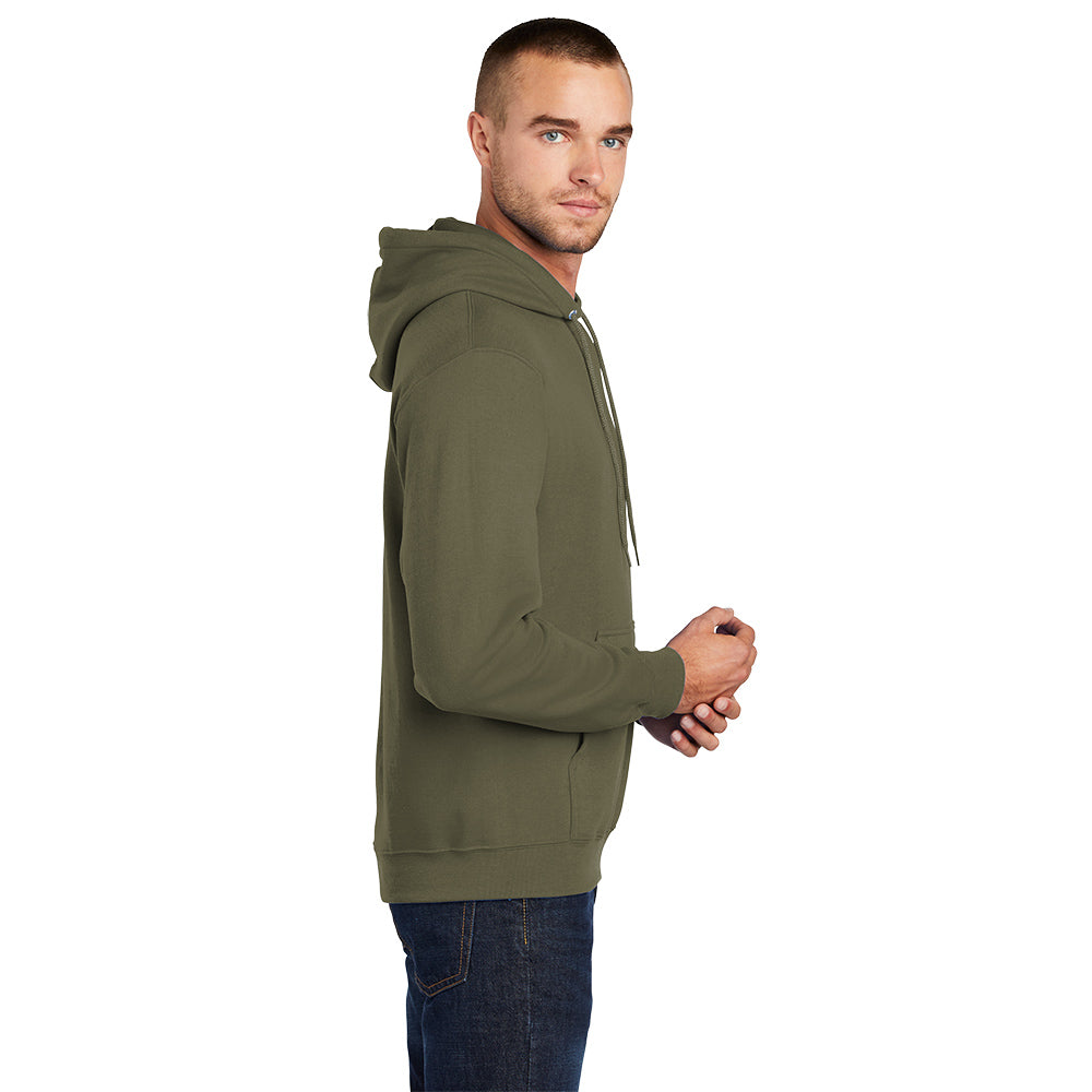 Port & Company® Core Fleece Pullover Hooded Sweatshirt - Olive Drab Green