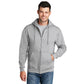 Port & Company® Core Fleece Full-Zip Hooded Sweatshirt - Ash