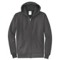 Port & Company® Core Fleece Full-Zip Hooded Sweatshirt - Charcoal