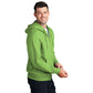 Port & Company® Core Fleece Full-Zip Hooded Sweatshirt - Lime