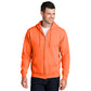 Port & Company® Core Fleece Full-Zip Hooded Sweatshirt - Orange