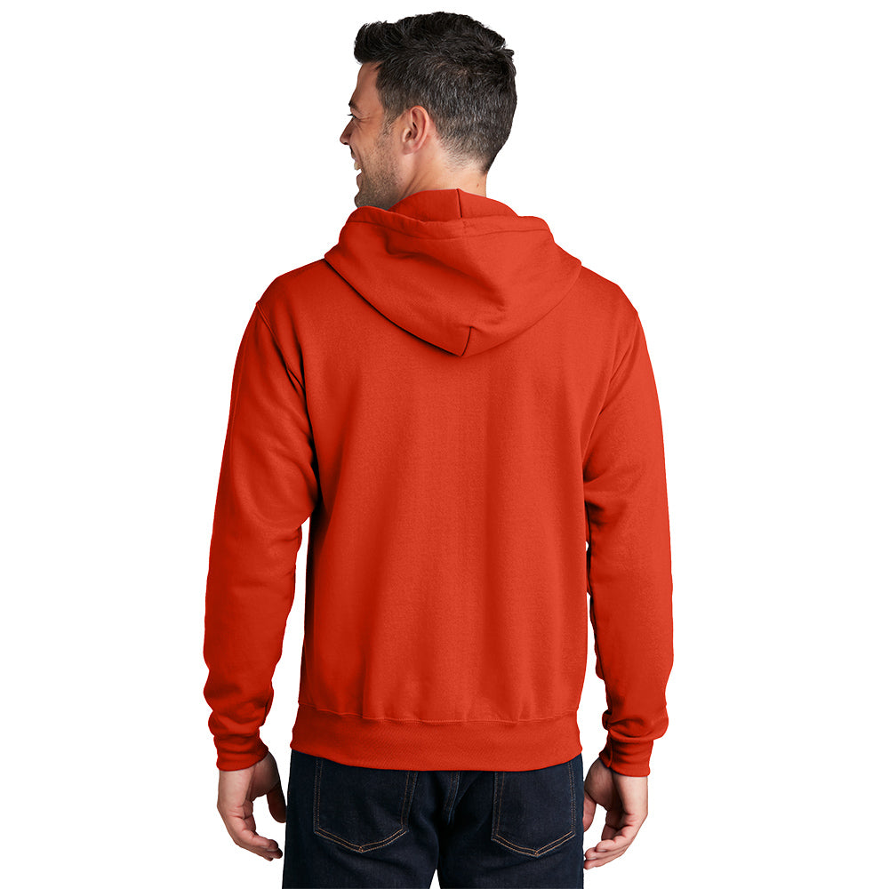 Port & Company® Core Fleece Full-Zip Hooded Sweatshirt - Orange