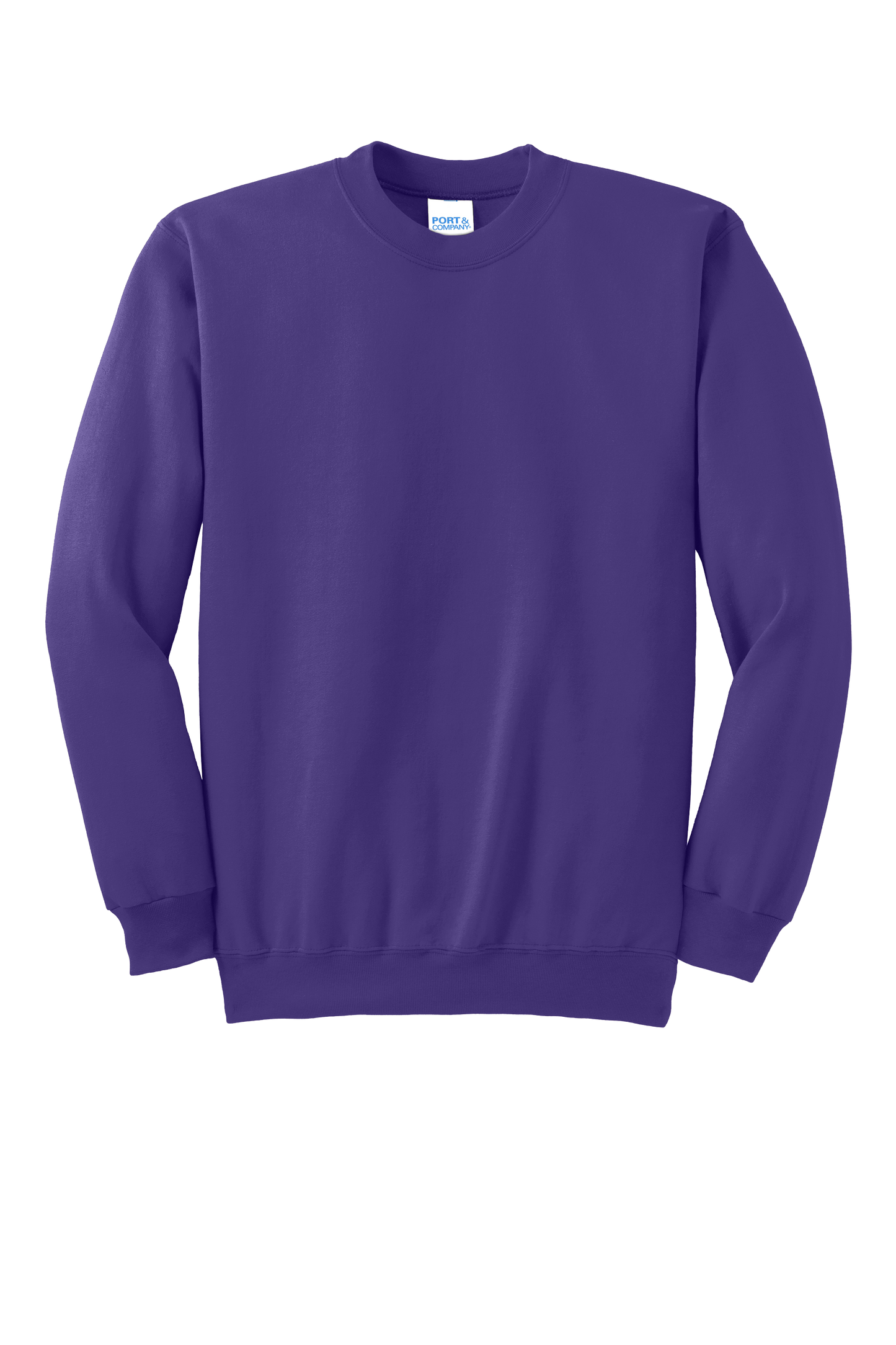 Port & Company® Essential Fleece Crewneck Sweatshirt - Purple