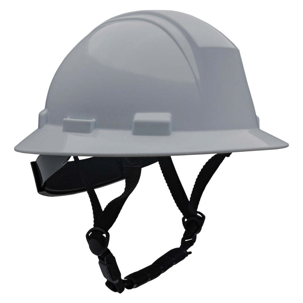 PIP 280-HP642R-CH Dynamic Kilimanjaro ANSI Type II Full Brim Hard Hat - 4-Point Ratchet Suspension - Gray