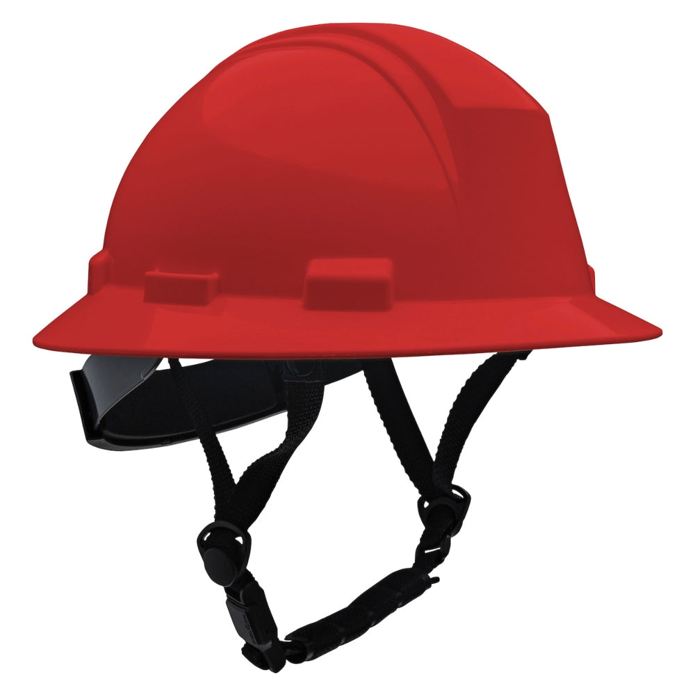 PIP 280-HP642R-CH Dynamic Kilimanjaro ANSI Type II Full Brim Hard Hat - 4-Point Ratchet Suspension - Red