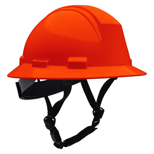PIP 280-HP642R-CH Dynamic Kilimanjaro ANSI Type II Full Brim Hard Hat - 4-Point Ratchet Suspension - Orange
