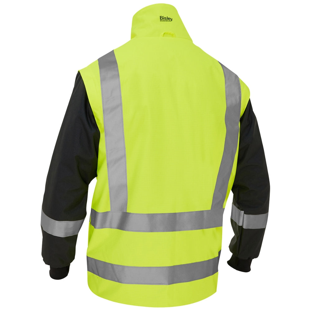 PIP 333M6375H Bisley Type R Class 3 5-in-1 Black Bottom Safety Jacket - Safety Yellow