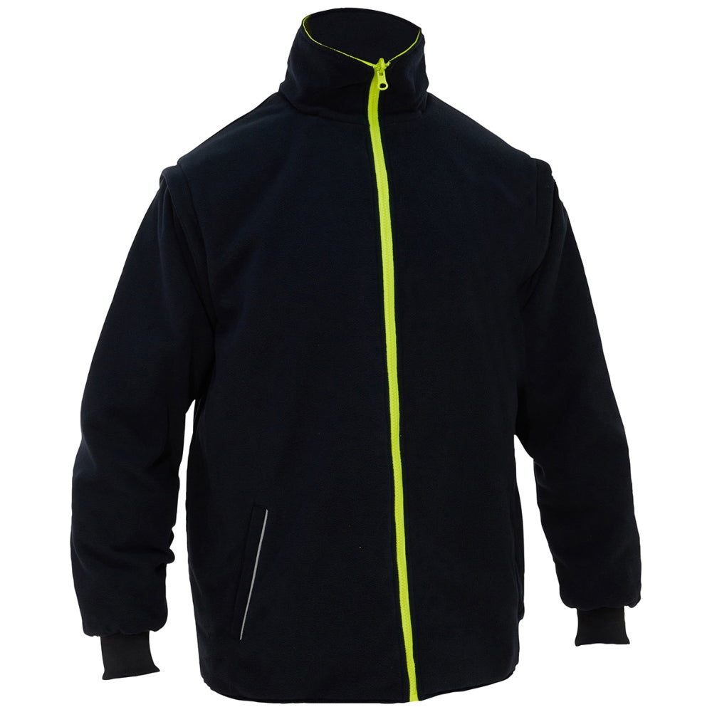 PIP 333M6375H Bisley Type R Class 3 5-in-1 Black Bottom Safety Jacket - Safety Yellow
