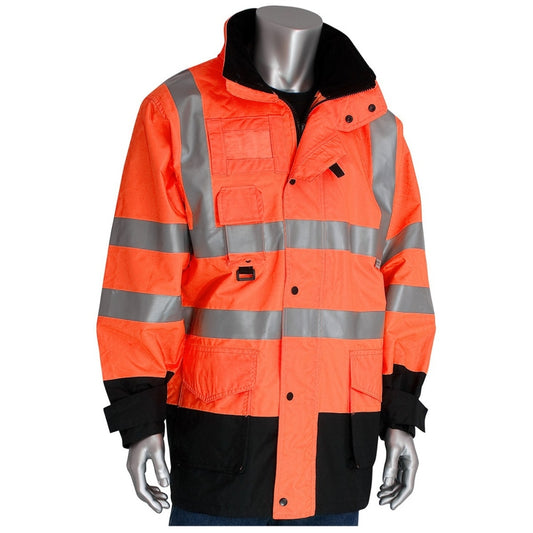 PIP 343-1756 Type R Class 3 7-in-1 All Conditions Winter Coat - Orange