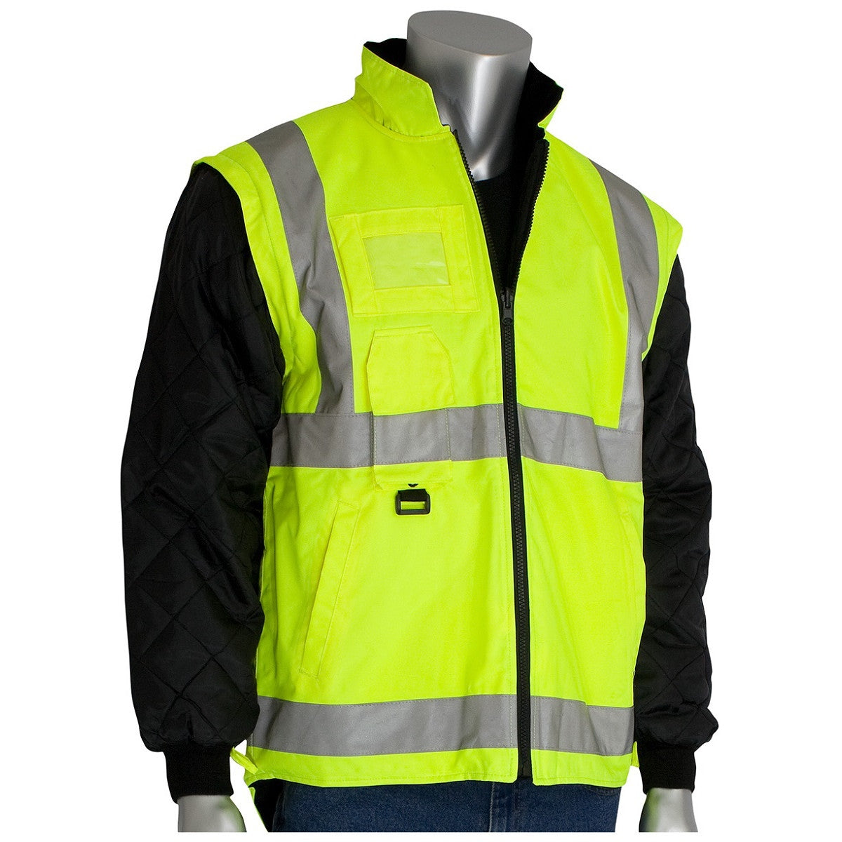 PIP 343-1756 Type R Class 3 7-in-1 All Conditions Winter Coat - Yellow/Lime