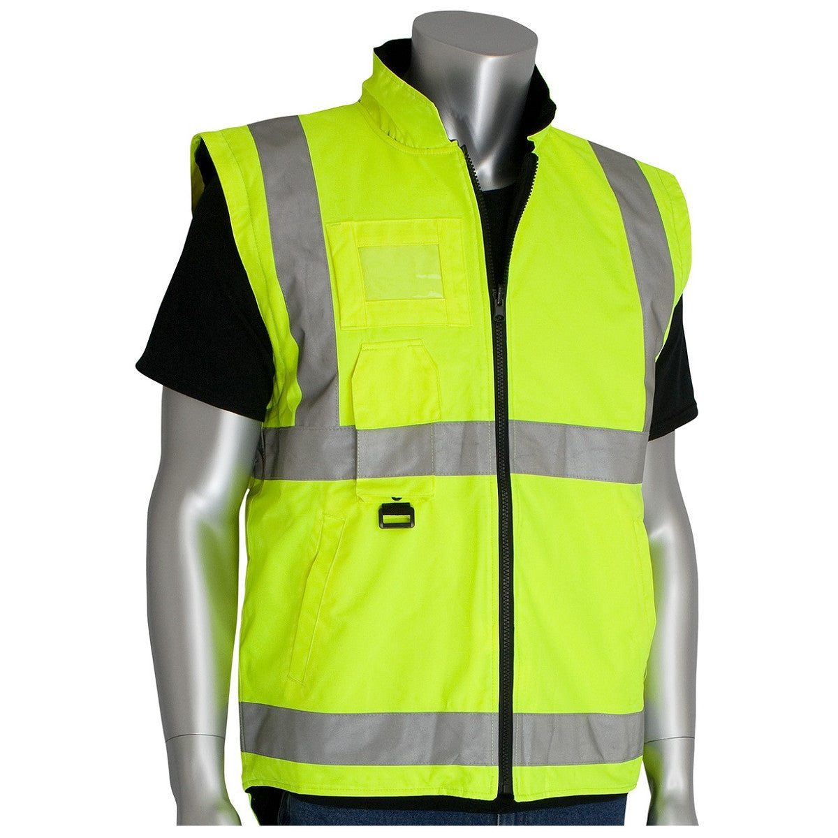 PIP 343-1756 Type R Class 3 7-in-1 All Conditions Winter Coat - Yellow/Lime