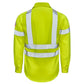Bulwark Men's H-Visibility Dress Shirt - Hi-Vis Yellow