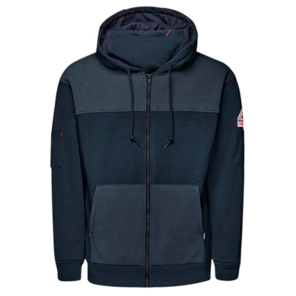 Bulwark FR Men’s FR Full Zip Hoodie with Face Mask - Navy