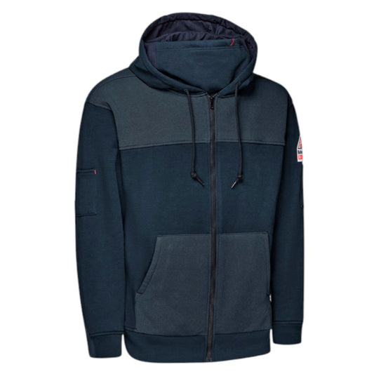 Bulwark FR Men’s FR Full Zip Hoodie with Face Mask - Navy