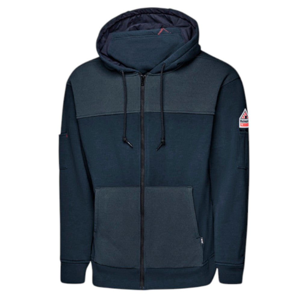 Bulwark FR Men’s FR Full Zip Hoodie with Face Mask - Navy