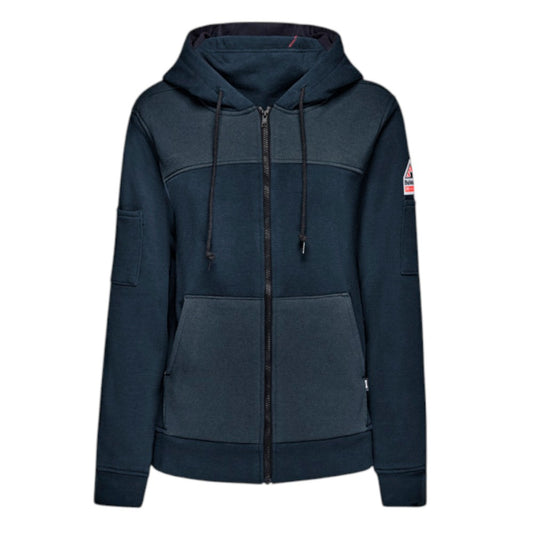 Bulwark FR Women's FR Fleece Full Zip Hoodie - Navy
