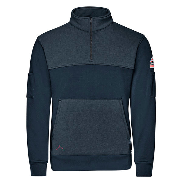 Bulwark FR Men’s FR Fleece 1/4 Zip - Navy