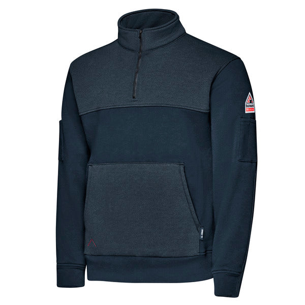 Bulwark FR Men’s FR Fleece 1/4 Zip - Navy