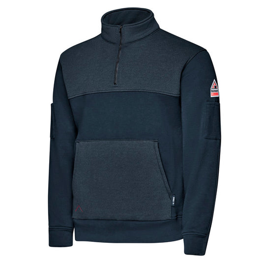 Bulwark FR Men’s FR Fleece 1/4 Zip - Navy