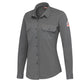 Bulwark FR Women's Flex Knit Button Down Shirt - Grey