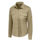 Bulwark FR Women's Flex Knit Button Down Shirt - Khaki